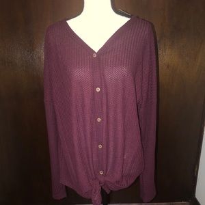 XL Waffle Knit top